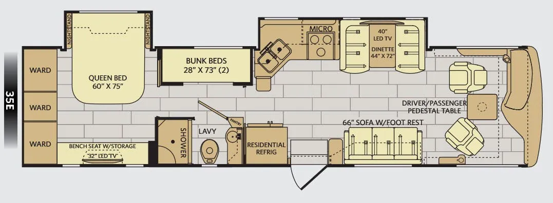 Fleetwood Excursion 35E floor plan