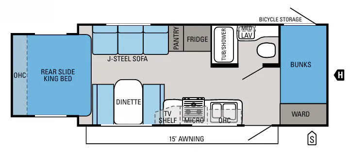 Jayco Jay Feather Select X213 floor plan