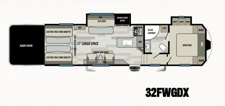Forest River Shockwave 32FWGDX exterior