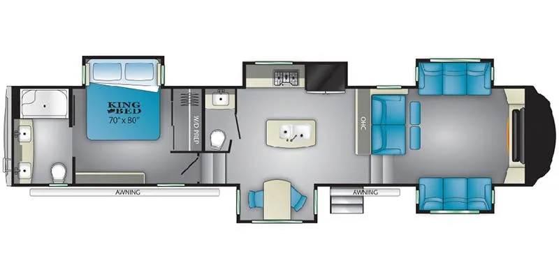 Heartland Bighorn BH 3950 FL floor plan