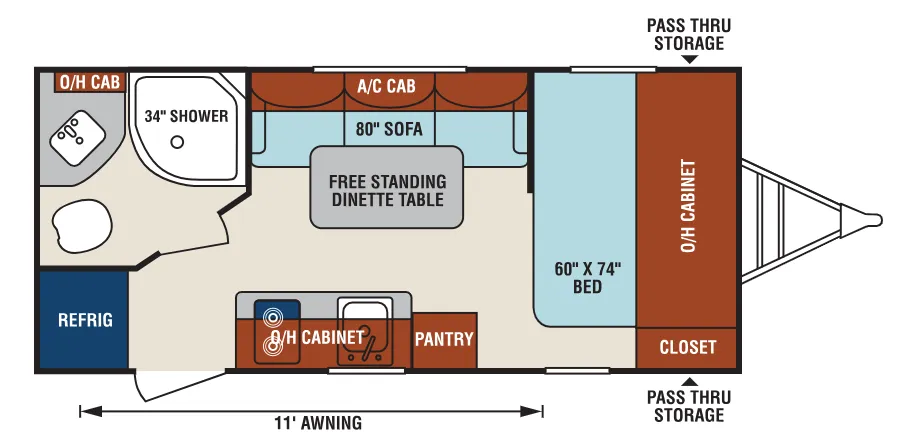 Venture RV Sonic Lite SL168VRB floor plan