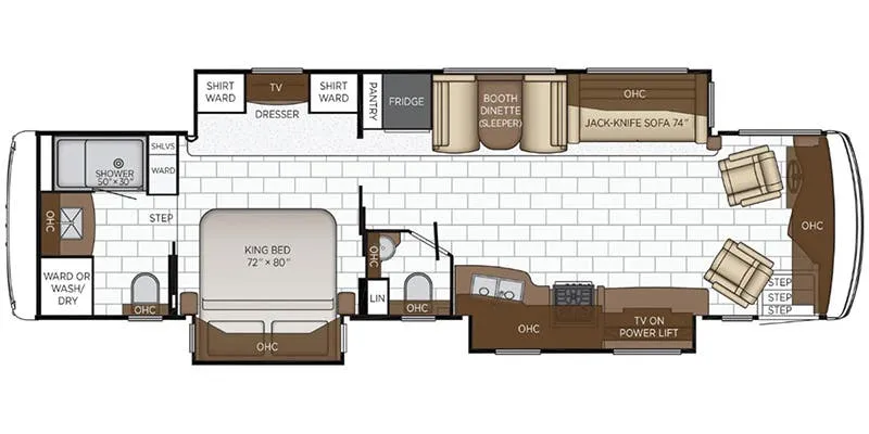 Newmar Kountry Star 3709 floor plan