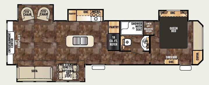 Forest River Cherokee 39R floor plan