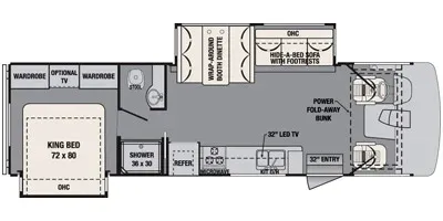2016 Forest River FR3 30DS - Floor plan