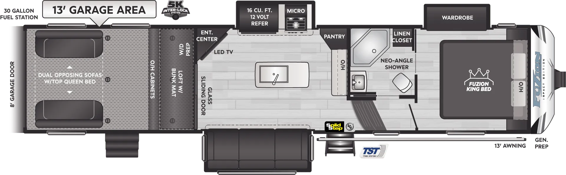 Keystone Fuzion Impact Edition 343 floor plan