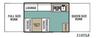 Forest River Viking LS 2107LS floor plan