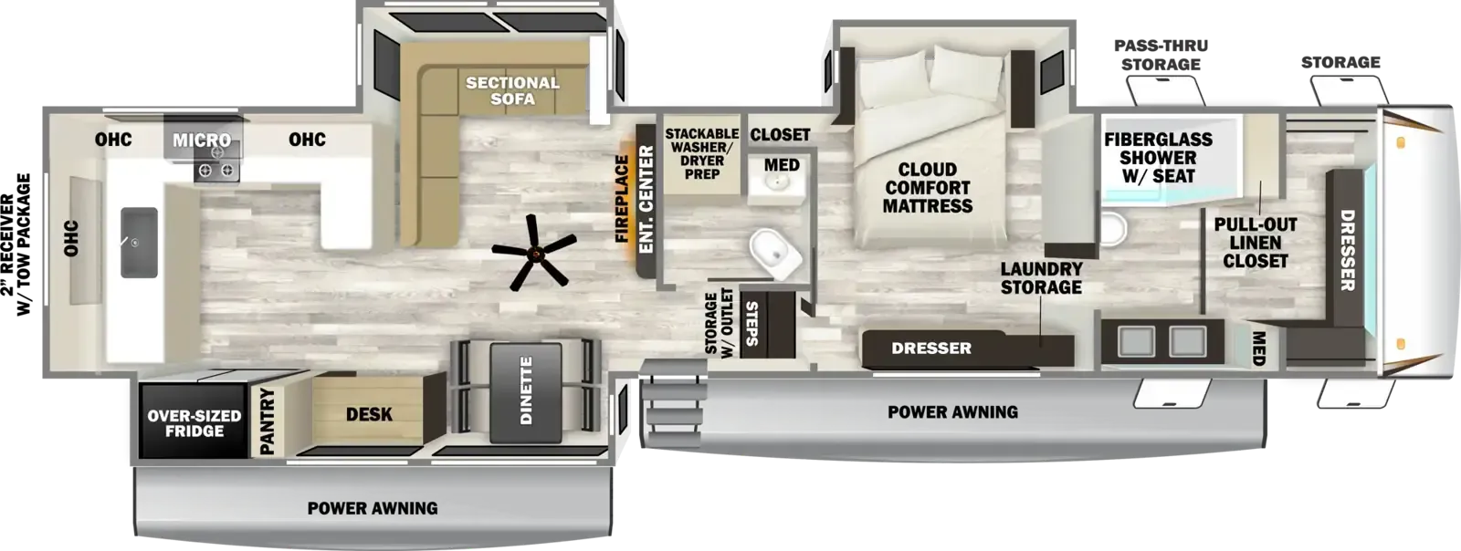 Forest River Sabre 36EST floor plan
