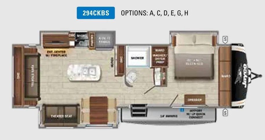 Jayco Eagle HT 294CKBS floor plan