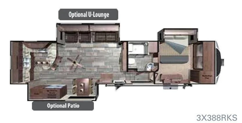 Highland Ridge Open Range 3X 3X388RKS floor plan