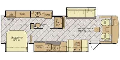 2018 Fleetwood Bounder 35P - Floor plan