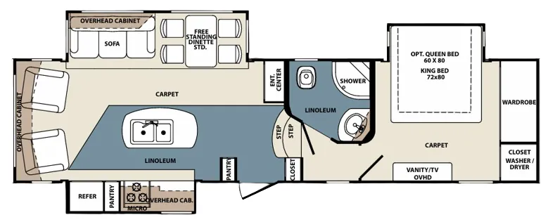 Forest River Cardinal 3050 floor plan