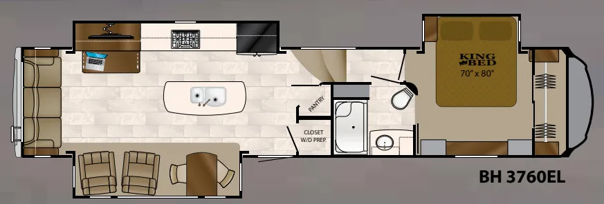 Heartland Bighorn 3760EL floor plan