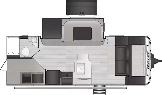 2025 Keystone Bullet Crossfire 2210BH - Floor plan
