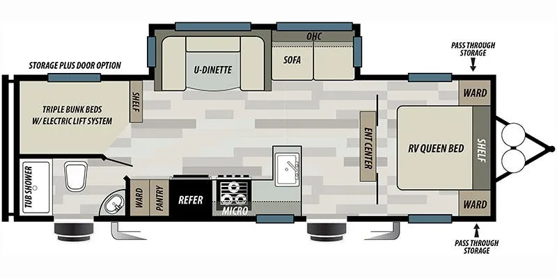 Forest River Salem 27TDSS floor plan