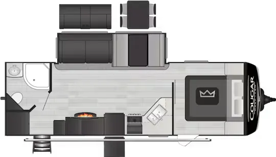 Keystone Cougar Half-Ton 26RBSWE floor plan
