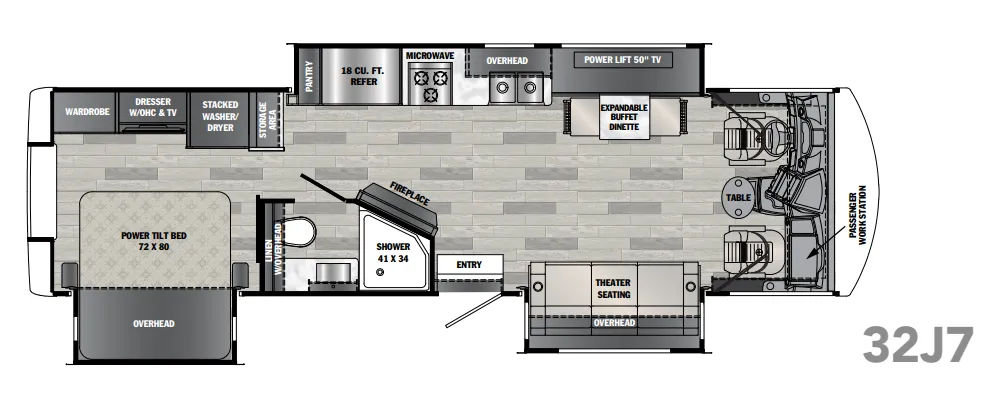 Forest River Georgetown 7 Series GT7 32J7 floor plan