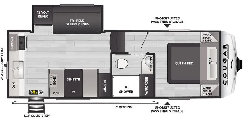 2026 Keystone RV Cougar Sport 2100RK floor plan