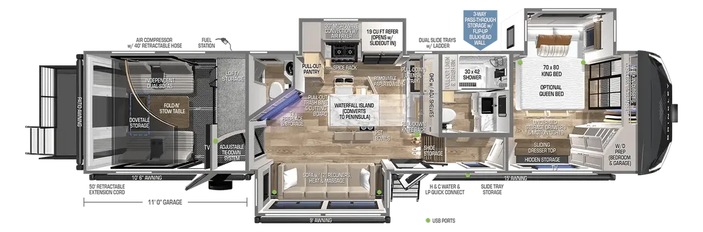 2024 Brinkley Model G 3500 floor plan