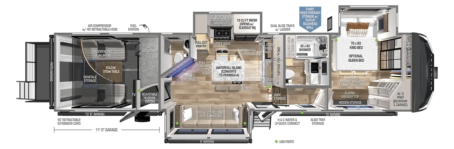 2024 Brinkley Model G 3500 - Floor plan