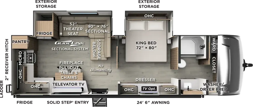 2027 Forest River Rockwood Ultra Lite 2711RK floor plan