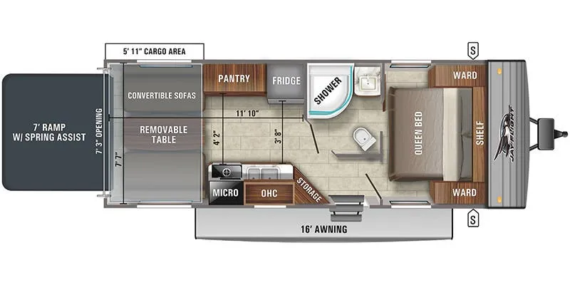 Jayco Jay Flight SLX 236TH floor plan