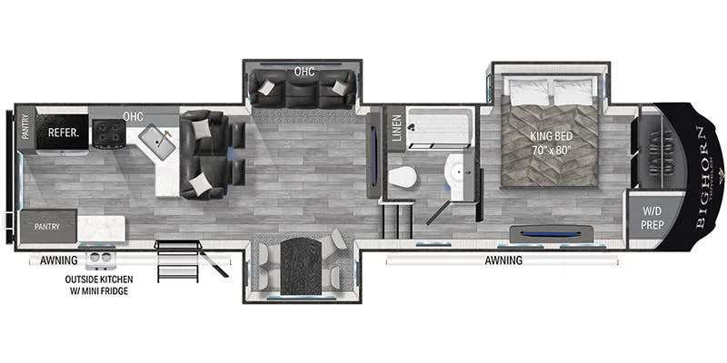 Heartland Bighorn Traveler BHTR 35 RK floor plan