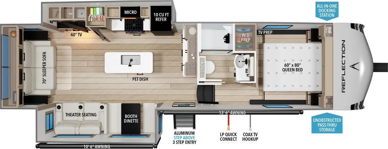 Grand Design Reflection 100 Series 100 SERIES 29RL floor plan