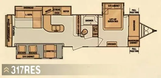 Cruiser RV Enterra 317RES floor plan