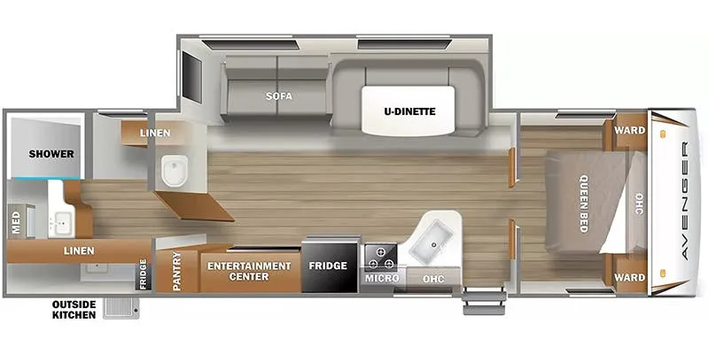 Prime Time Avenger 27RBS floor plan