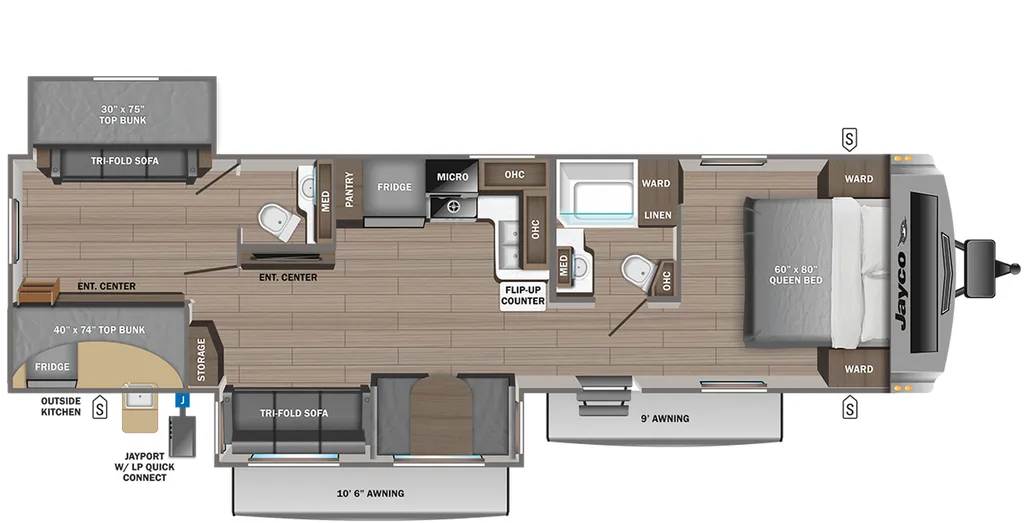 2023 Jayco White Hawk 32BH floor plan