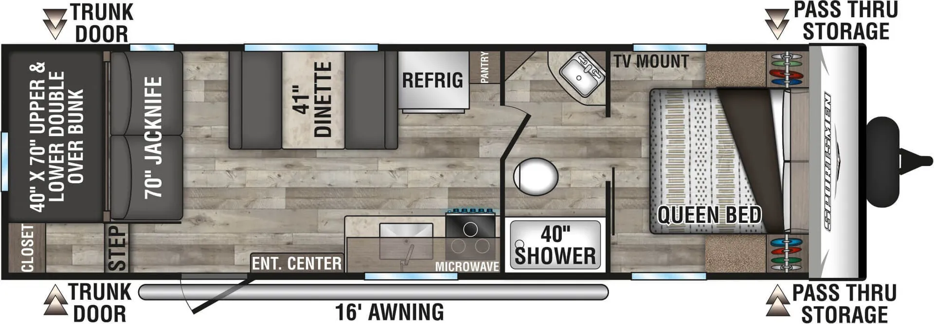 K-Z Sportsmen SE 270BHSE floor plan