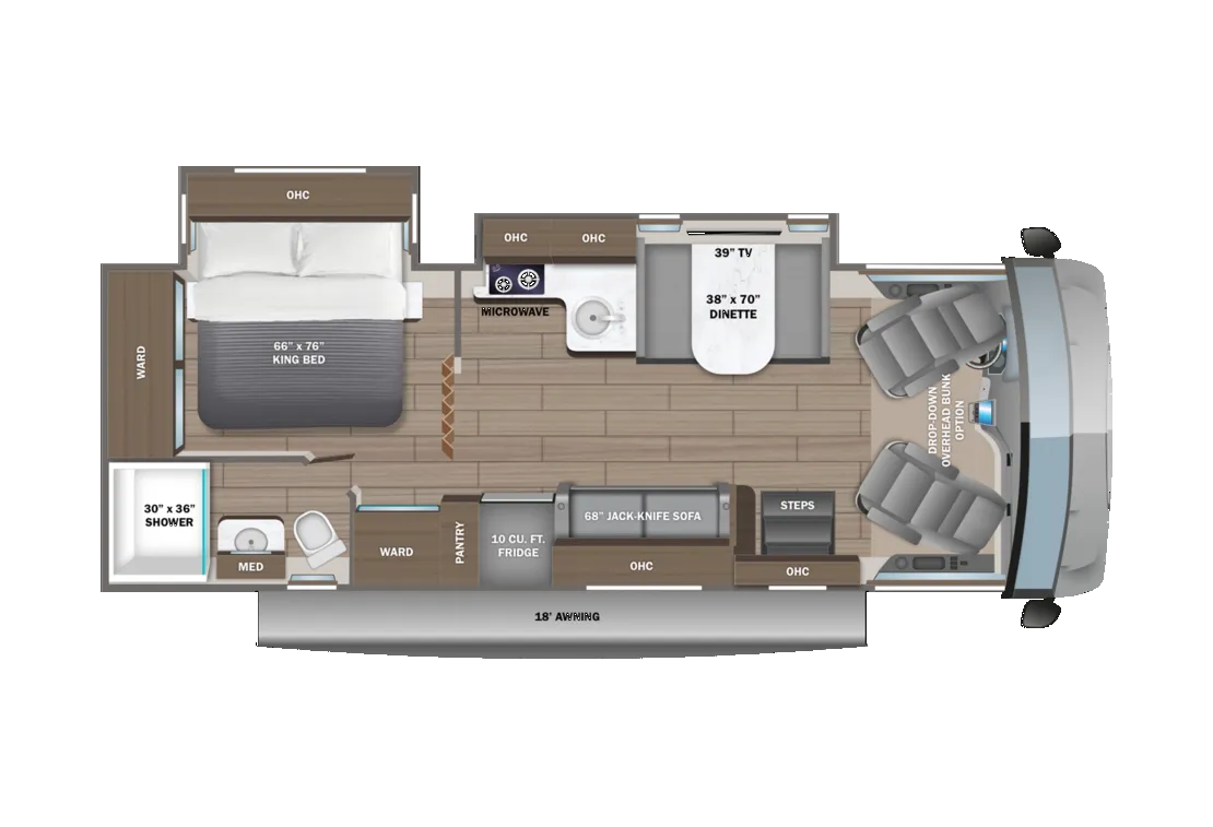 2025 Entegra Coach Vision SE 27ASE - Floor plan