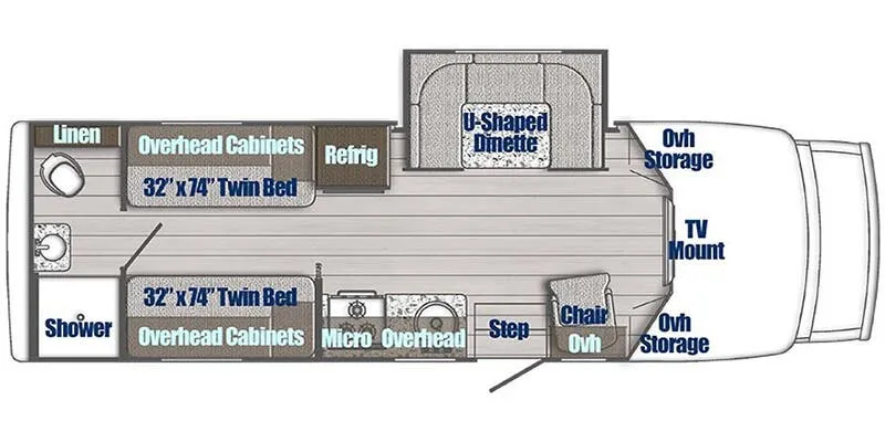 2026 Gulf Stream RV BT Cruiser 5255 floor plan