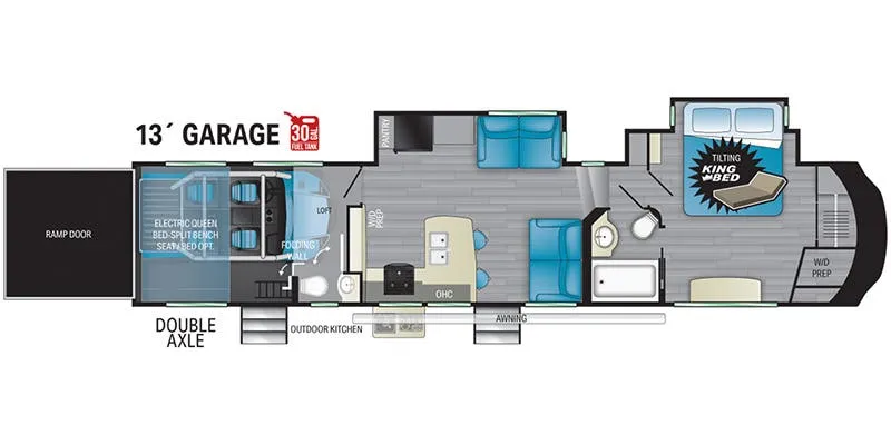 Heartland Torque TQ 373 floor plan