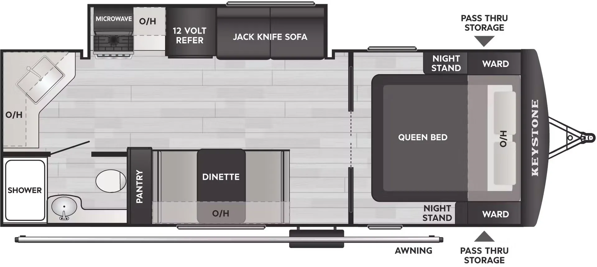 Keystone Passport Classic 224RKWE floor plan
