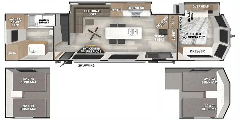 Forest River Wildwood Grand Lodge 42VIEW floor plan
