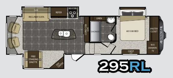 Keystone Avalanche 295RL floor plan