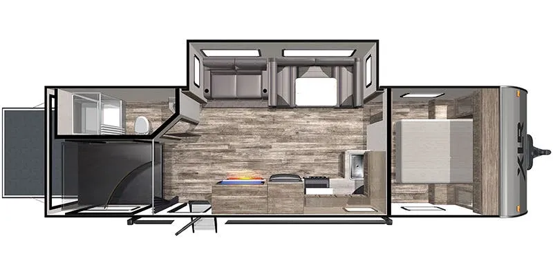 2021 Forest River XLR Boost 27QBX - Floor plan