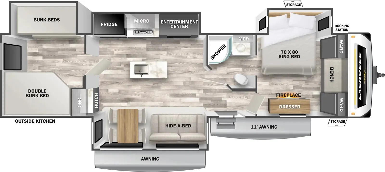 Prime Time LaCrosse 3501BH floor plan