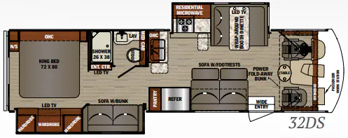 Forest River FR3 32DS floor plan