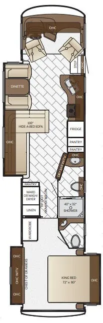 Newmar Canyon Star 3902 floor plan