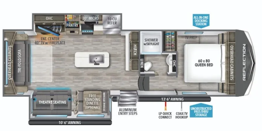 Grand Design Reflection 150 Series 150 SERIES 295RL floor plan
