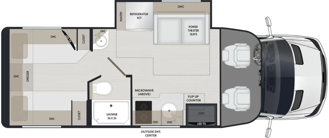 Renegade RV Vienna 25TBN floor plan
