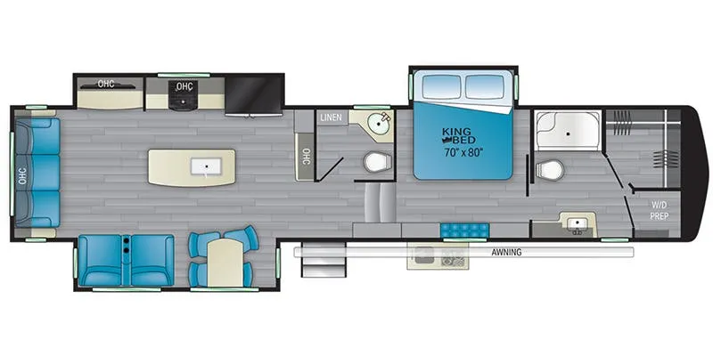 Heartland ElkRidge ER 37 FBH floor plan