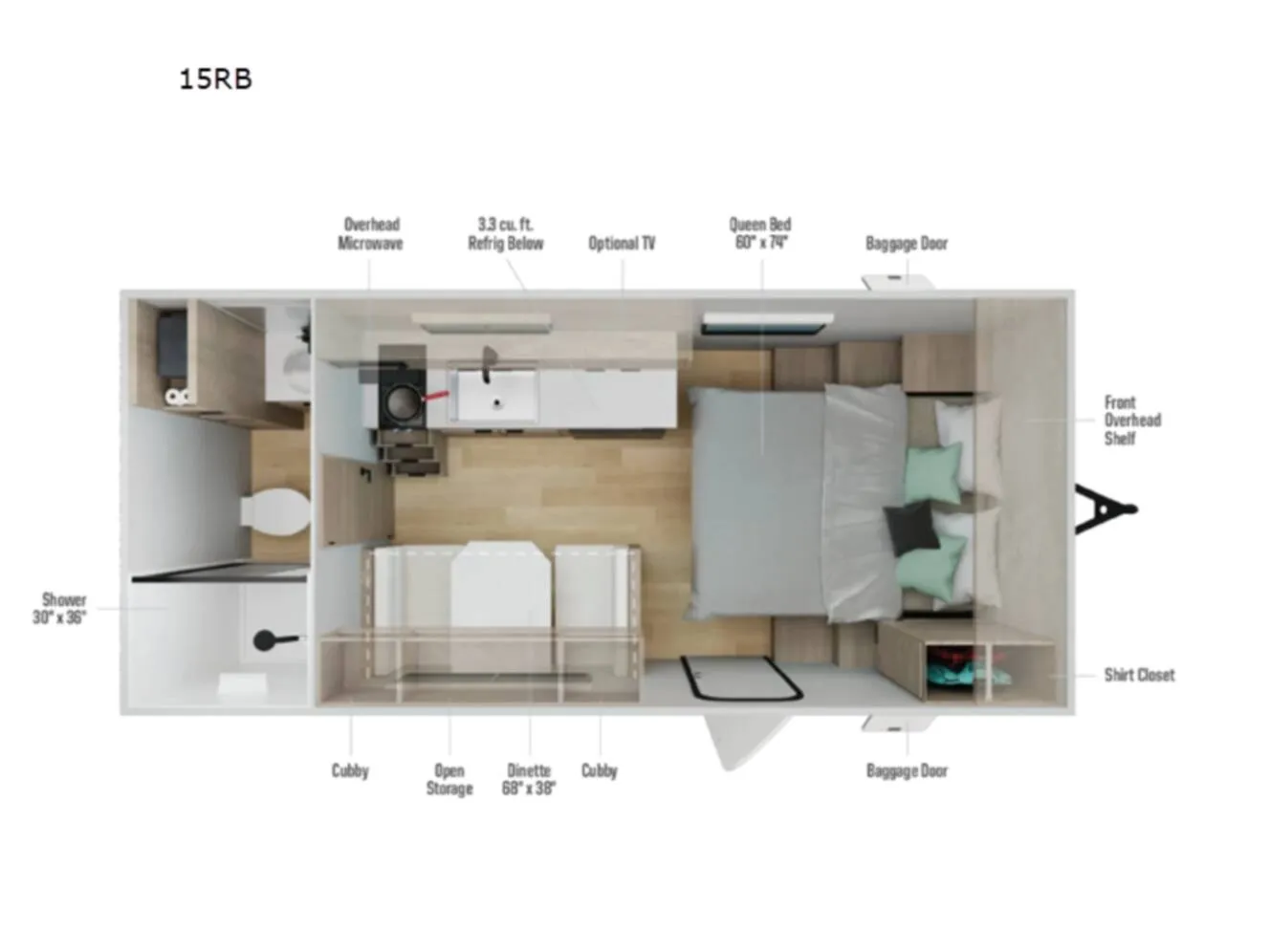 2027 WINNEBAGO ACCESS 16RB - Floor plan