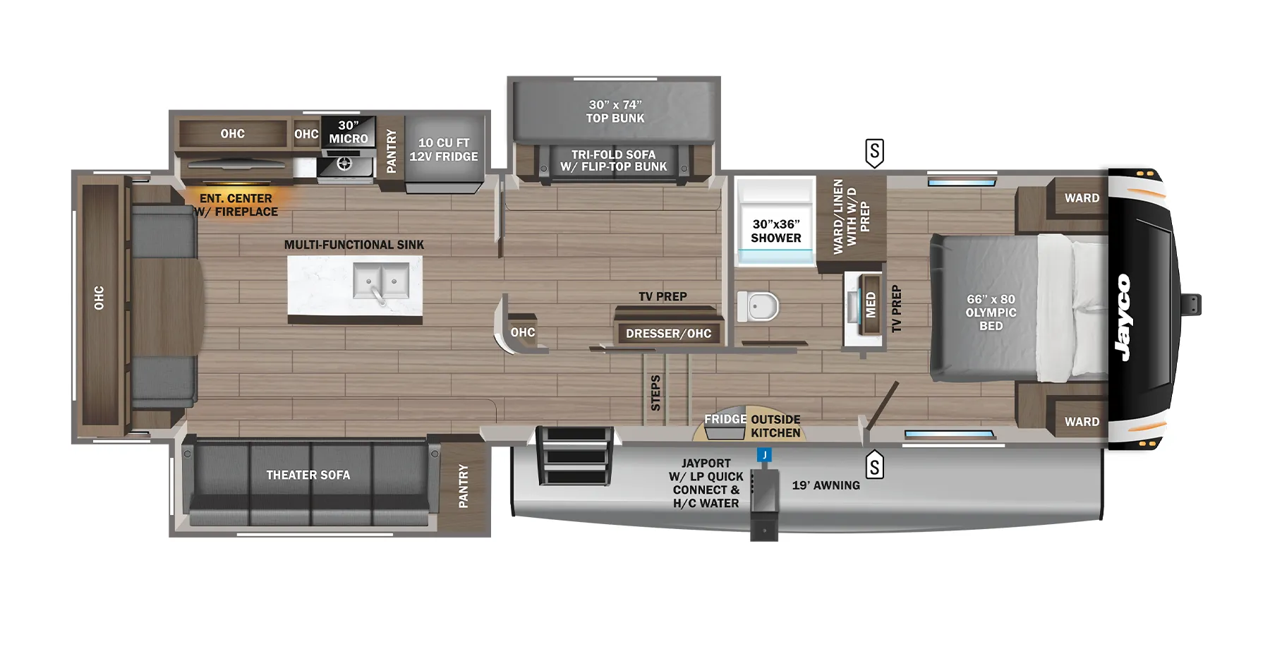 Jayco Eagle HT 31MBT floor plan