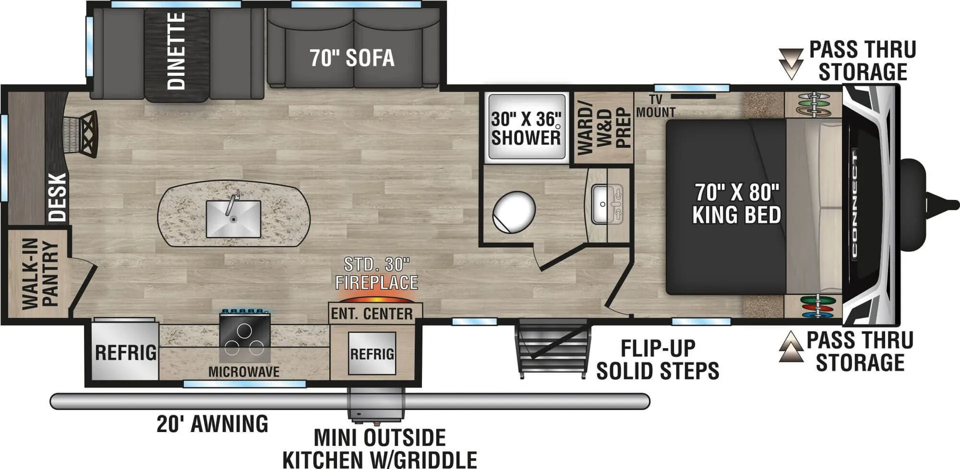 K-Z Connect C292RDK floor plan