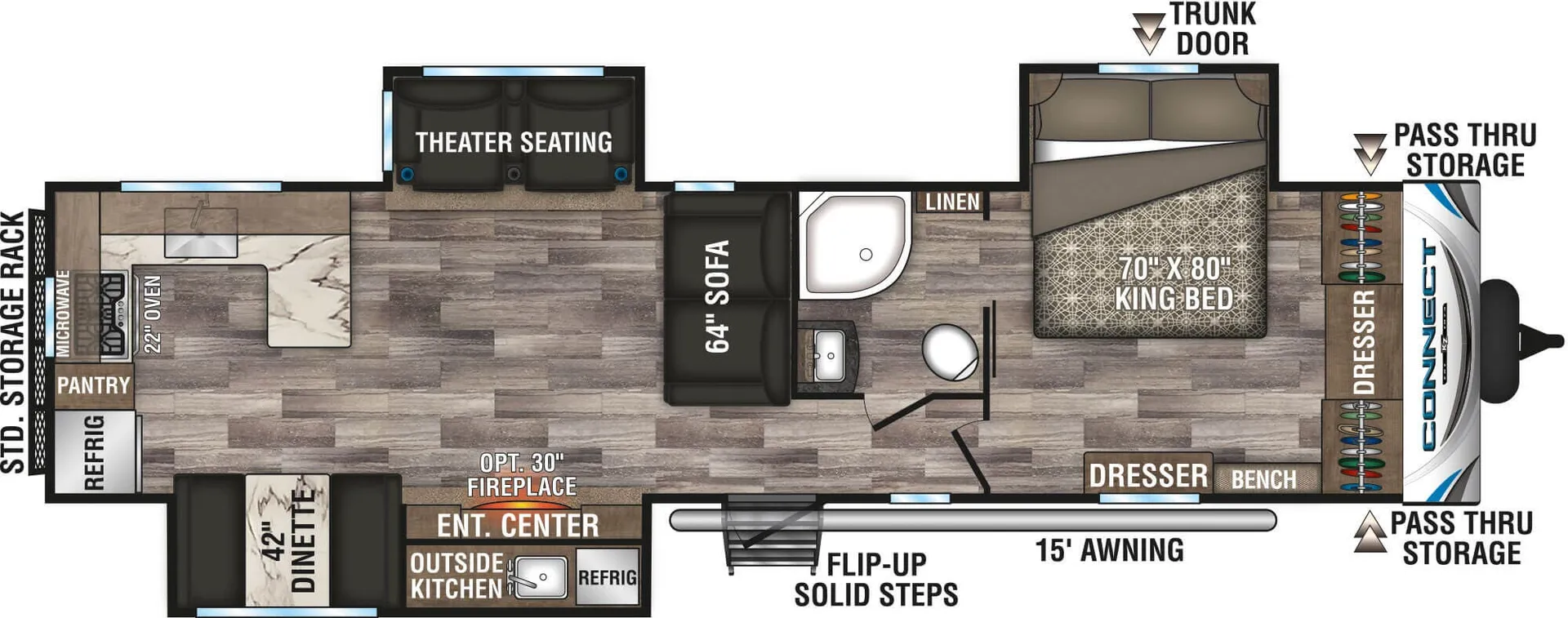 K-Z Connect C323RK floor plan