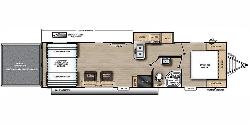 Coachmen Catalina Trail Blazer 30THS floor plan