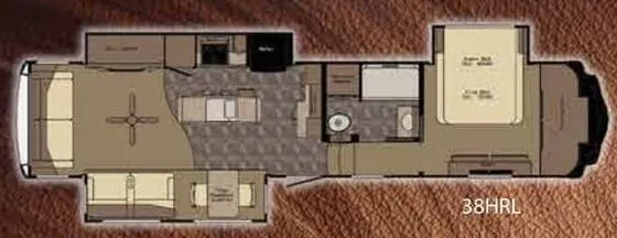 CrossRoads Sequoia 38HRL floor plan